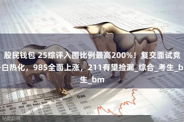 股民钱包 25综评入围比例最高200%!复交面试竞争白热化,985全面上涨,211有望捡漏_综合_考生_bm